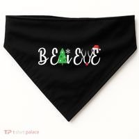 Believe In Christmas Cute USA-Made Doggie Bandana thumb 0
