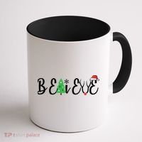 Believe In Christmas Cute Coffee Mug thumb 1