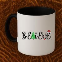 Believe In Christmas Cute Coffee Mug thumb 2