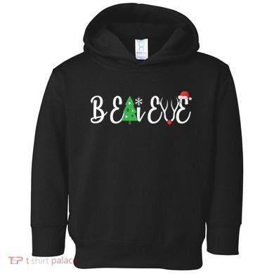 Believe In Christmas Cute Toddler Hoodie
