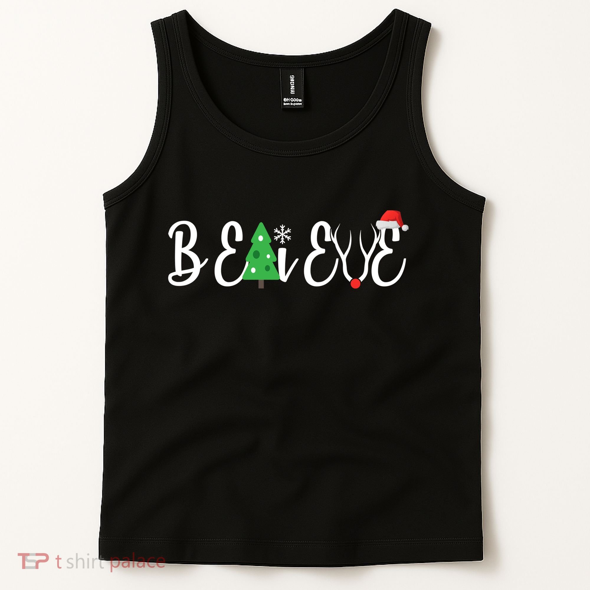Believe In Christmas Cute Tank Top