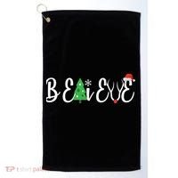 Believe In Christmas Cute Golf Towel thumb 0