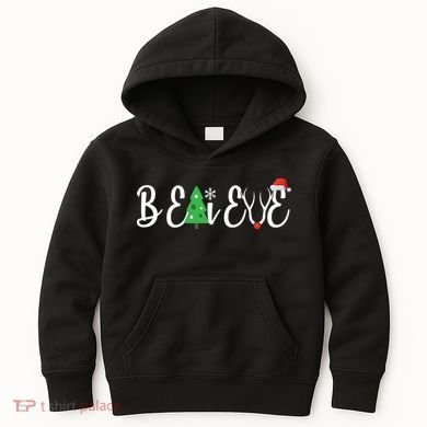 Believe In Christmas Cute Kids Hoodie