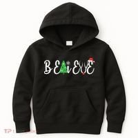 Believe In Christmas Cute Kids Hoodie thumb 0