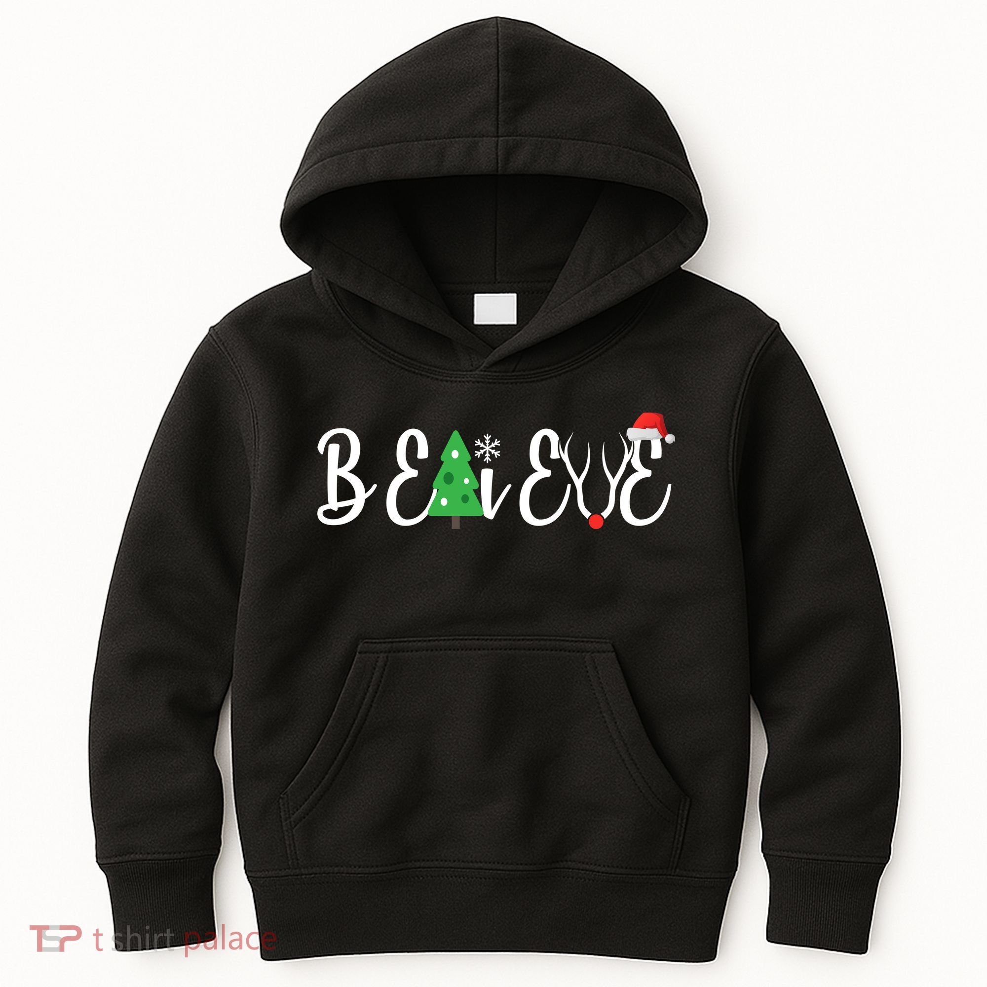Believe In Christmas Cute Kids Hoodie
