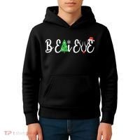Believe In Christmas Cute Kids Hoodie thumb 4