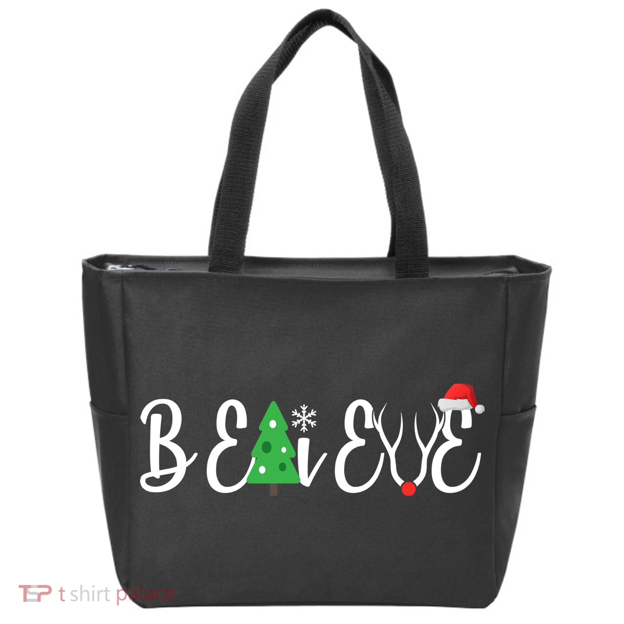 Believe In Christmas Cute Tote Bag