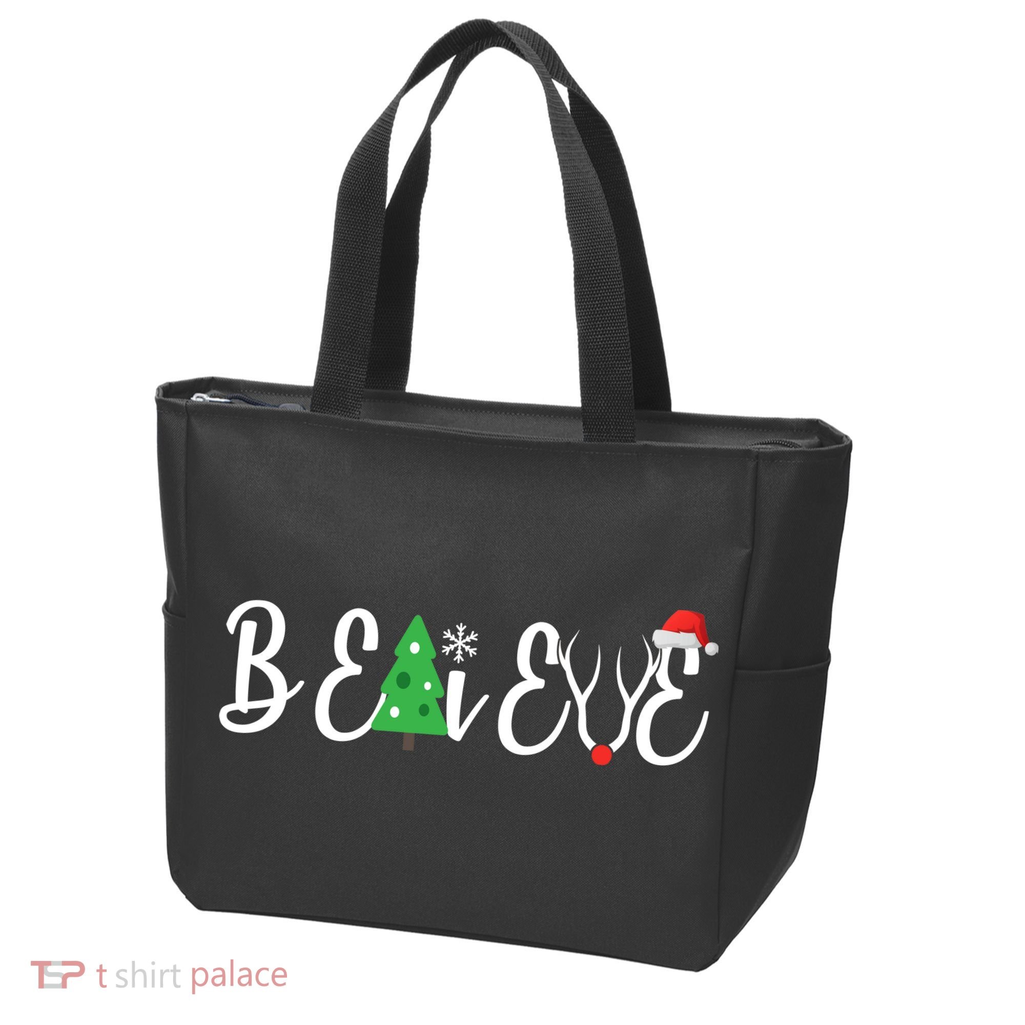 Believe In Christmas Cute Tote Bag