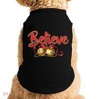 Believe In Christmas Jingle Bells Doggie Tank thumb 0