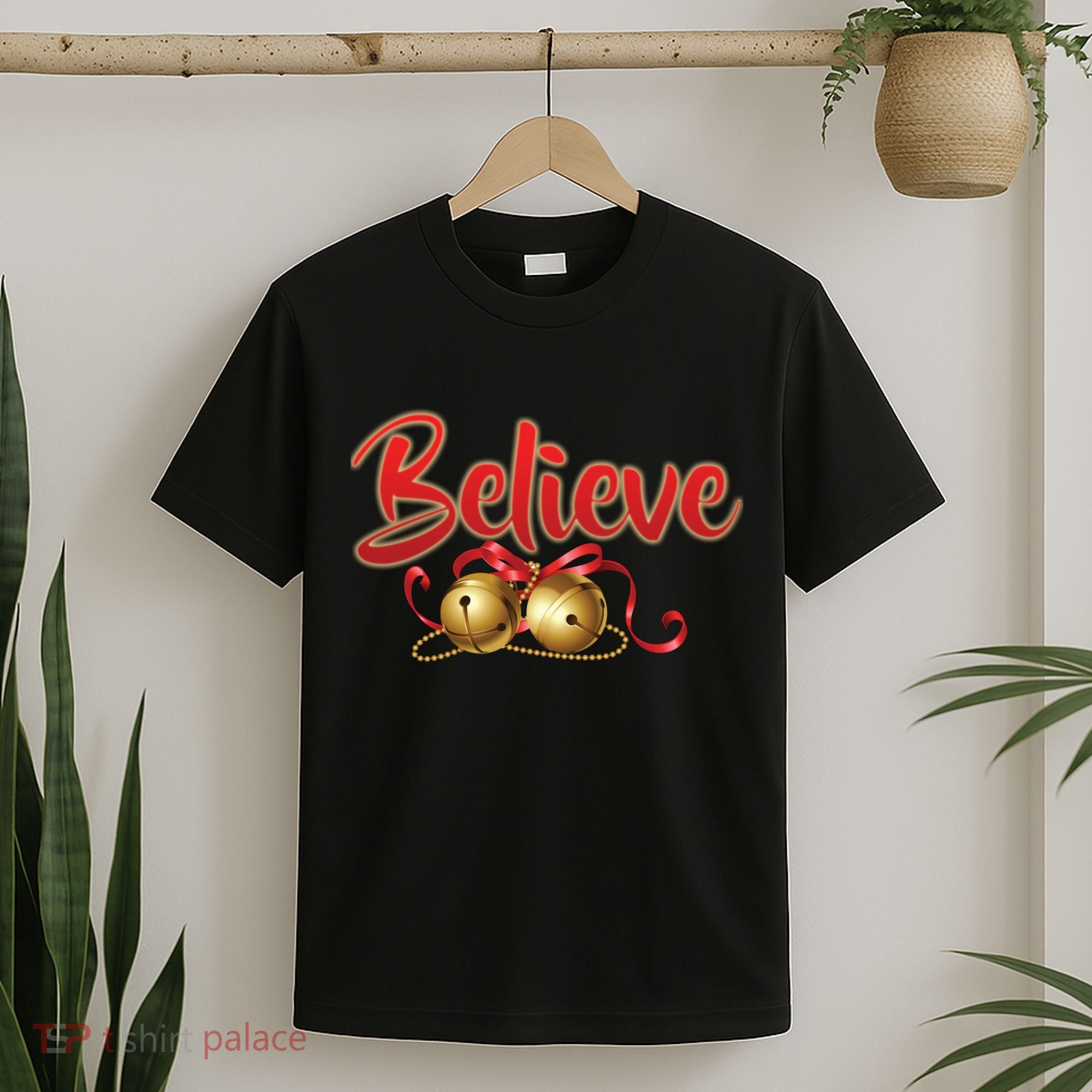 Believe In Christmas Jingle Bells T-Shirt