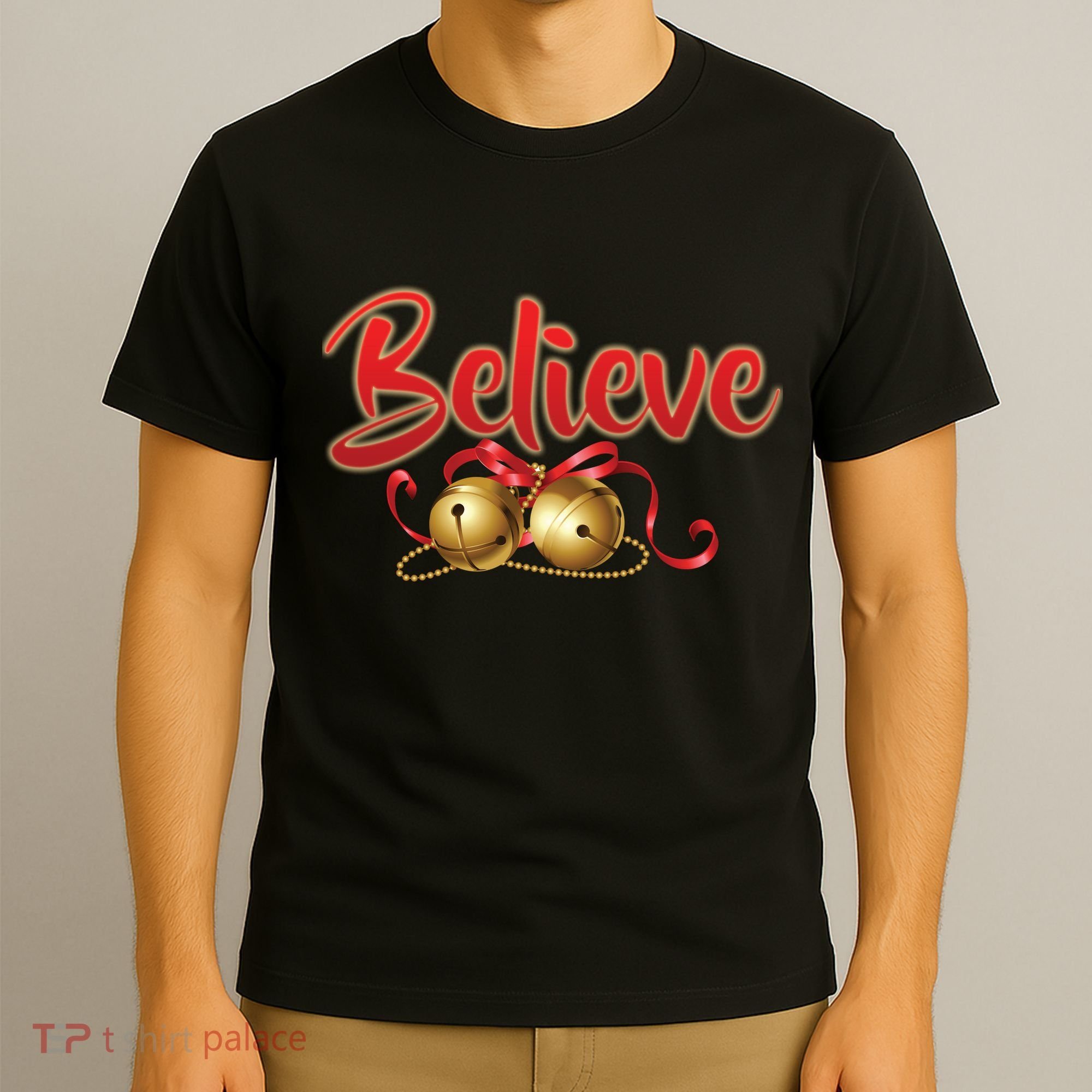 Believe In Christmas Jingle Bells T-Shirt