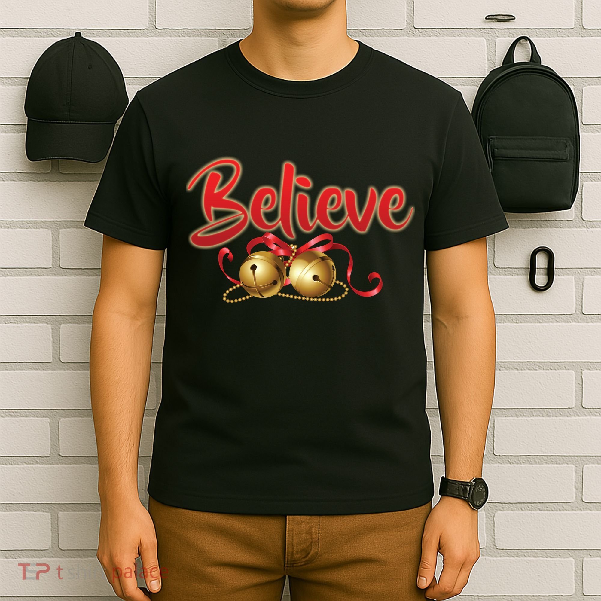 Believe In Christmas Jingle Bells T-Shirt