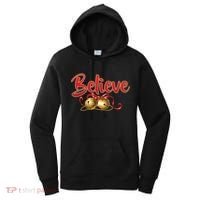 Believe In Christmas Jingle Bells Women's Hoodie thumb 0