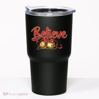 Believe In Christmas Jingle Bells Tumbler thumb 0