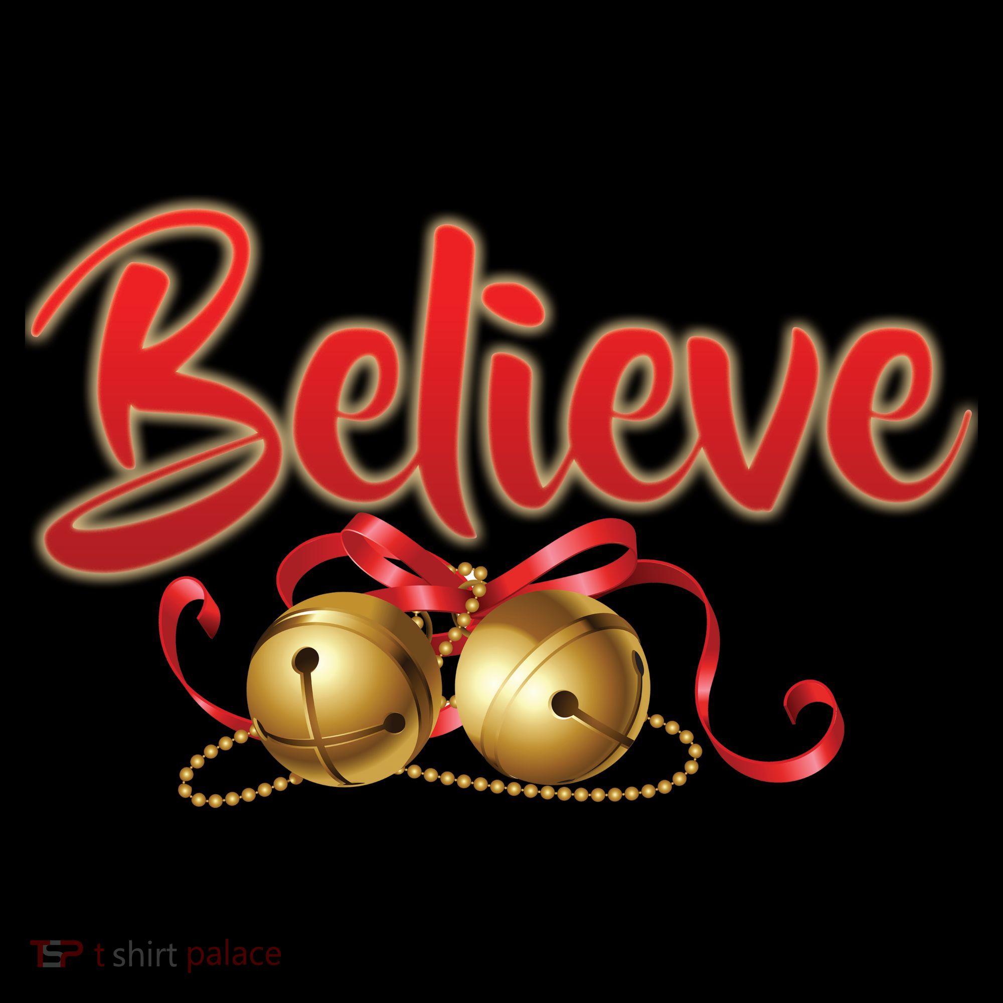 Believe In Christmas Jingle Bells Mousepad