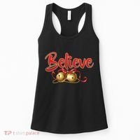 Believe In Christmas Jingle Bells Women's Tank Top thumb 0