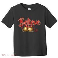 Believe In Christmas Jingle Bells Toddler T-Shirt thumb 0