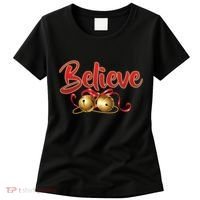 Believe In Christmas Jingle Bells Women's T-Shirt thumb 0