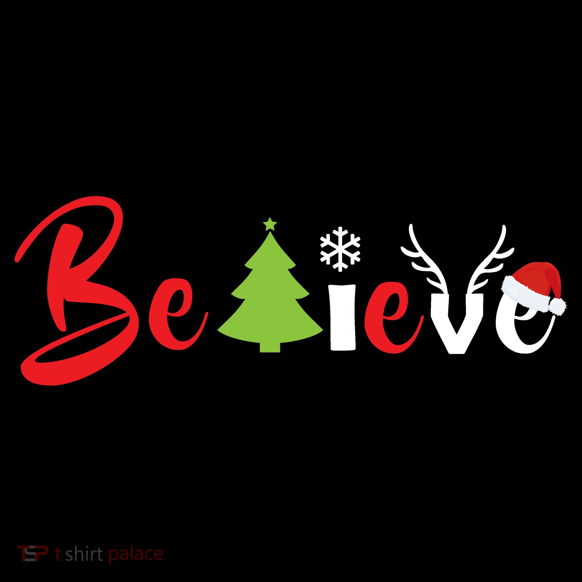Believe In Christmas Spirit Women's Hoodie