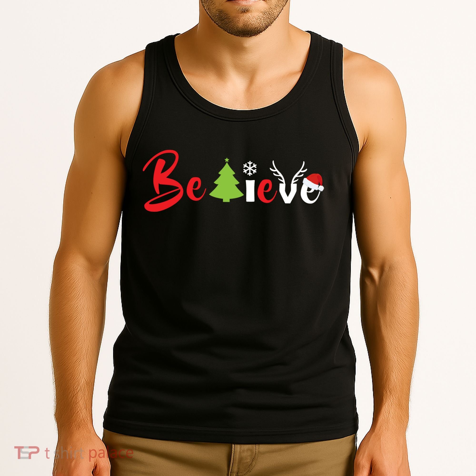 Believe In Christmas Spirit Tank Top