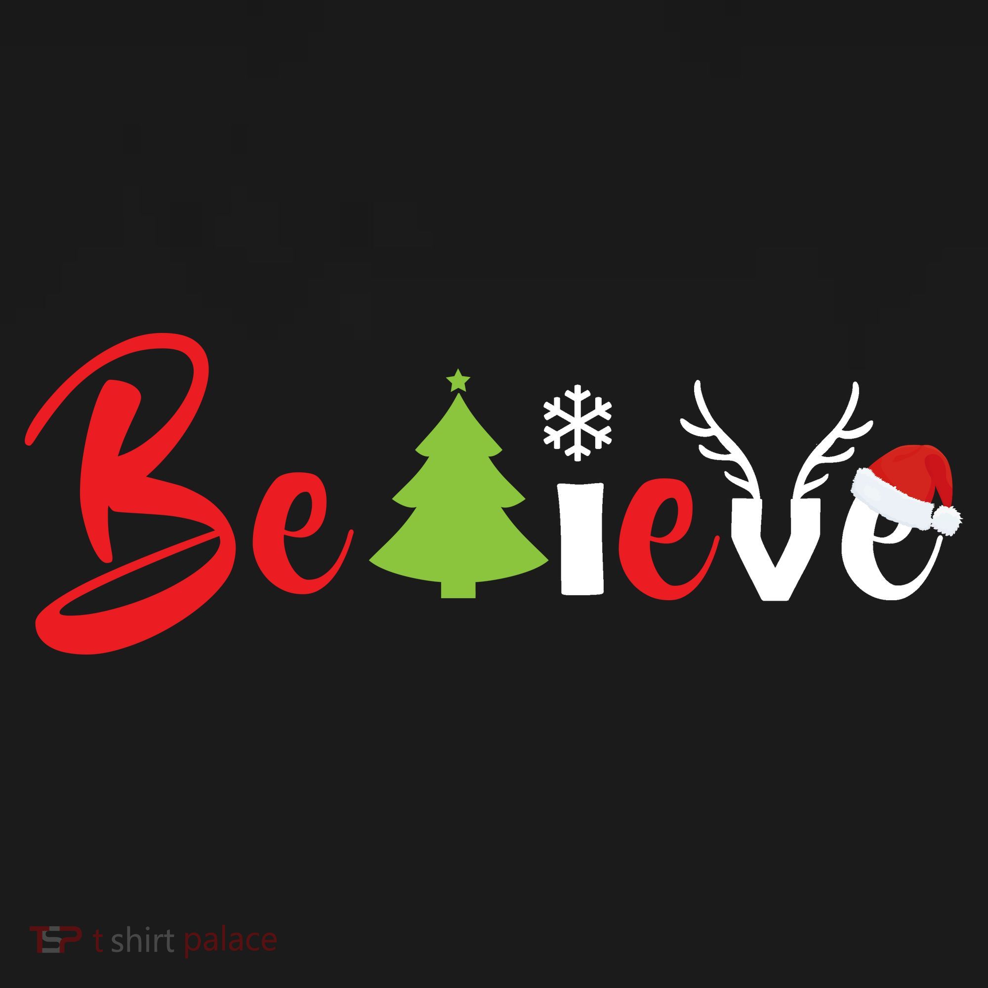 Believe In Christmas Spirit Tank Top