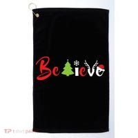 Believe In Christmas Spirit Golf Towel thumb 0