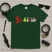 Believe In Christmas Spirit T-Shirt thumb 5