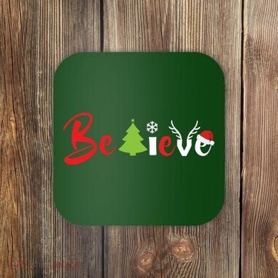 Believe In Christmas Spirit Coaster