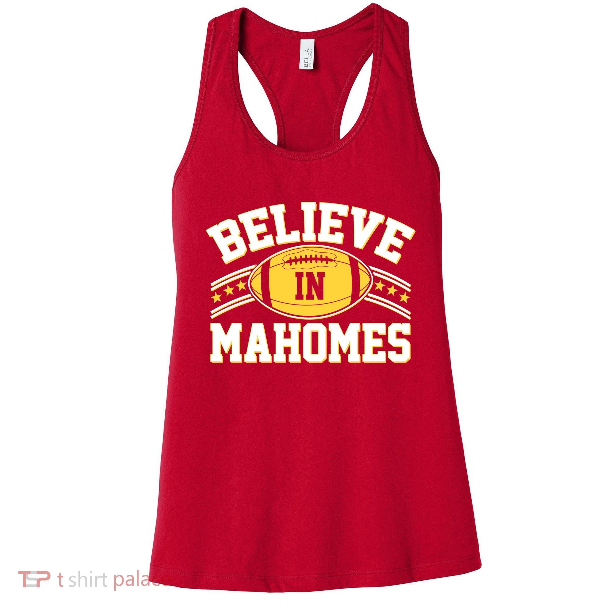 Believe In Mahomes KC Football Kansas City Fan Women's Tank Top