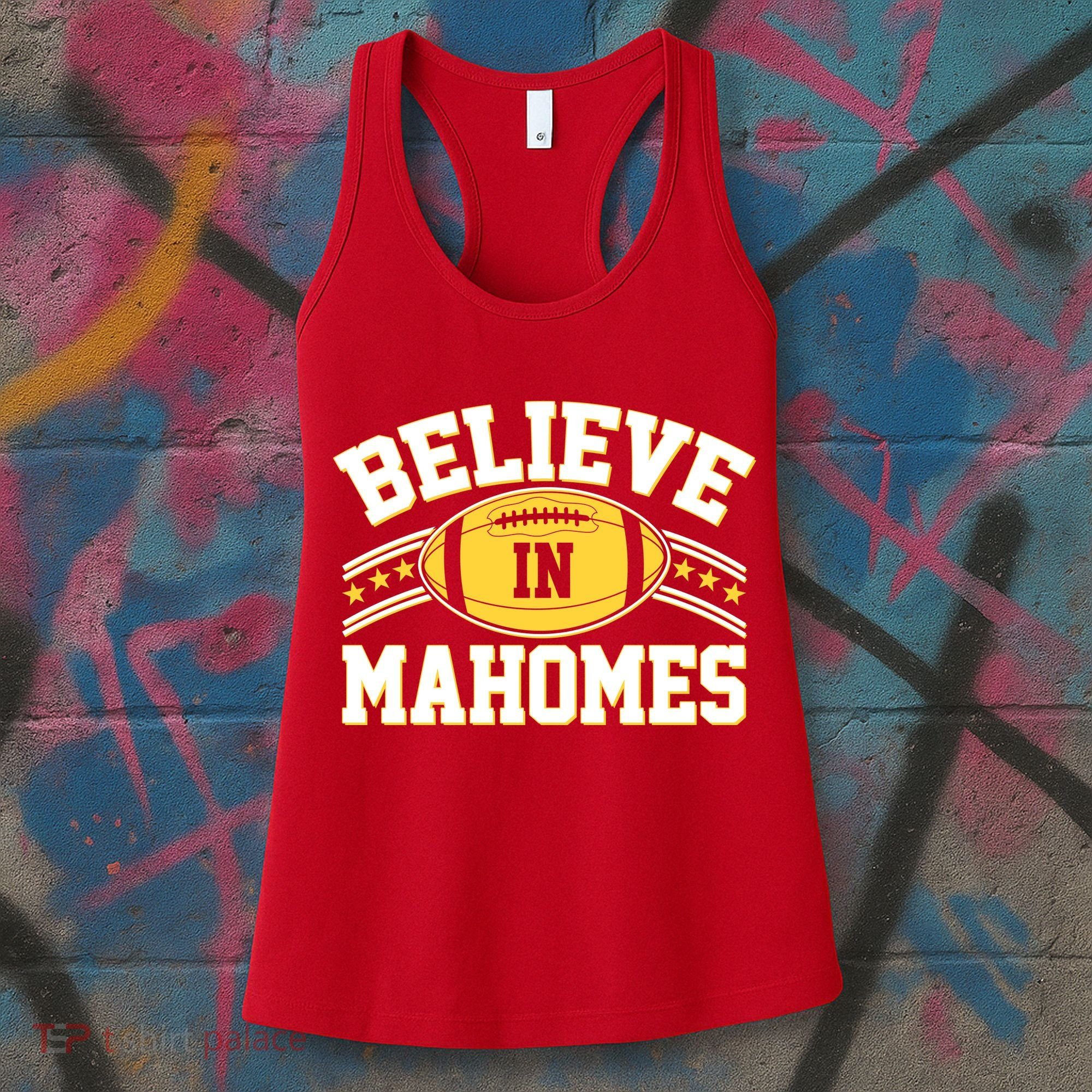Believe In Mahomes KC Football Kansas City Fan Women's Tank Top