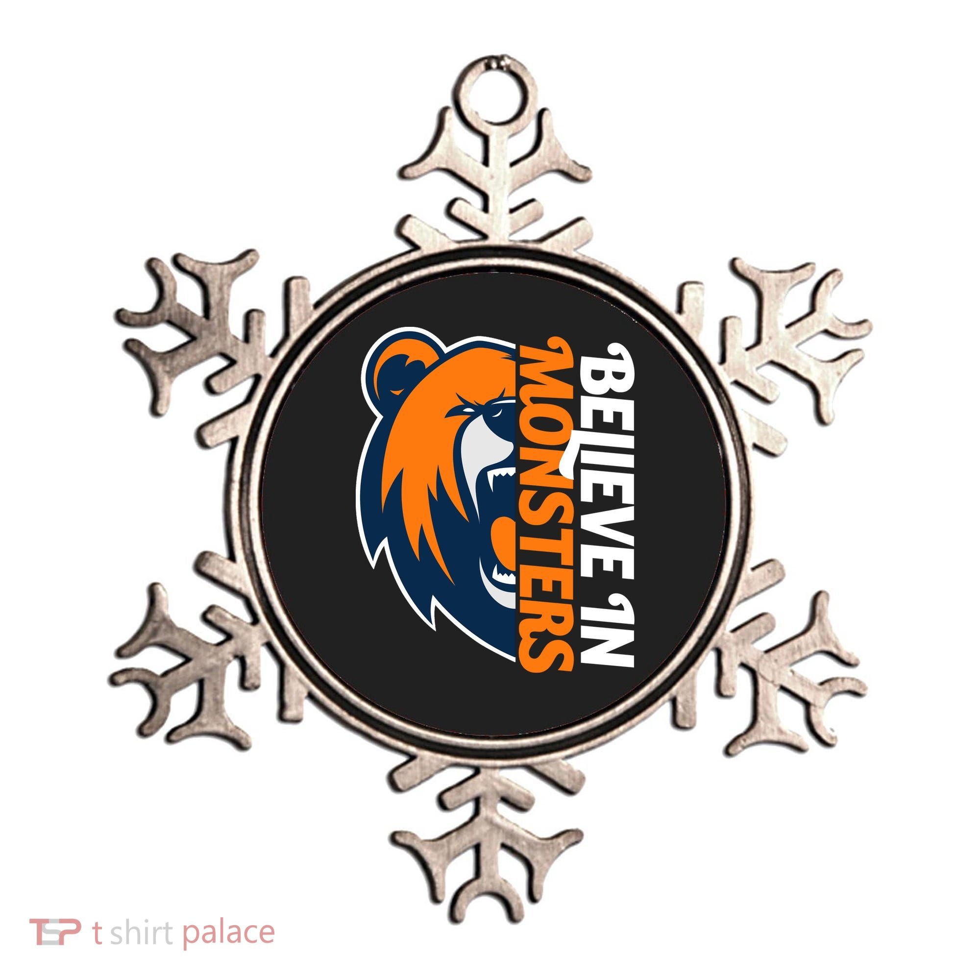 Believe In Monsters Chicago Football Ornament