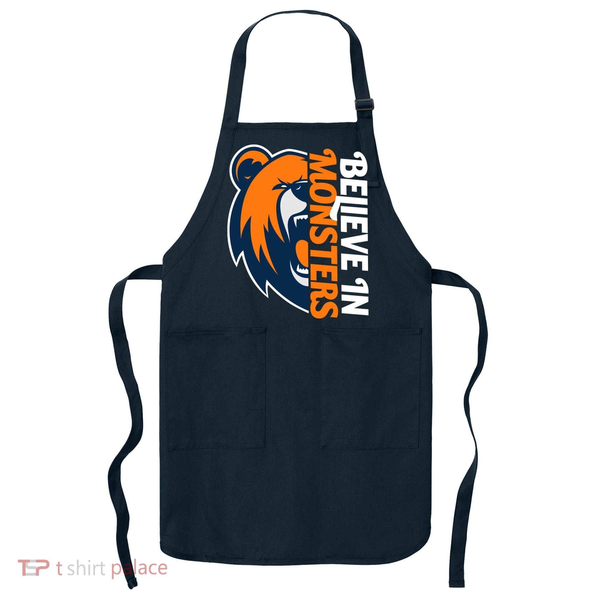 Believe In Monsters Chicago Football Apron