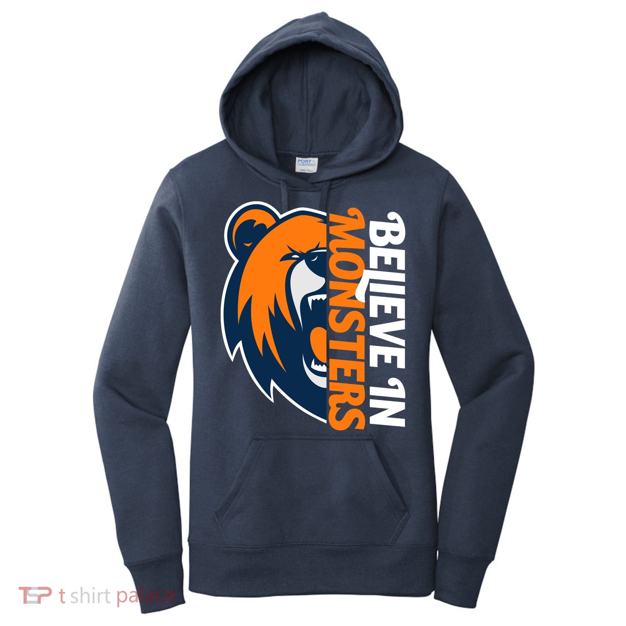 Believe In Monsters Chicago Football Women's Hoodie
