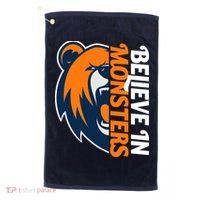 Believe In Monsters Chicago Football Golf Towel thumb 0