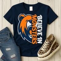 Believe In Monsters Chicago Football Women's T-Shirt thumb 3