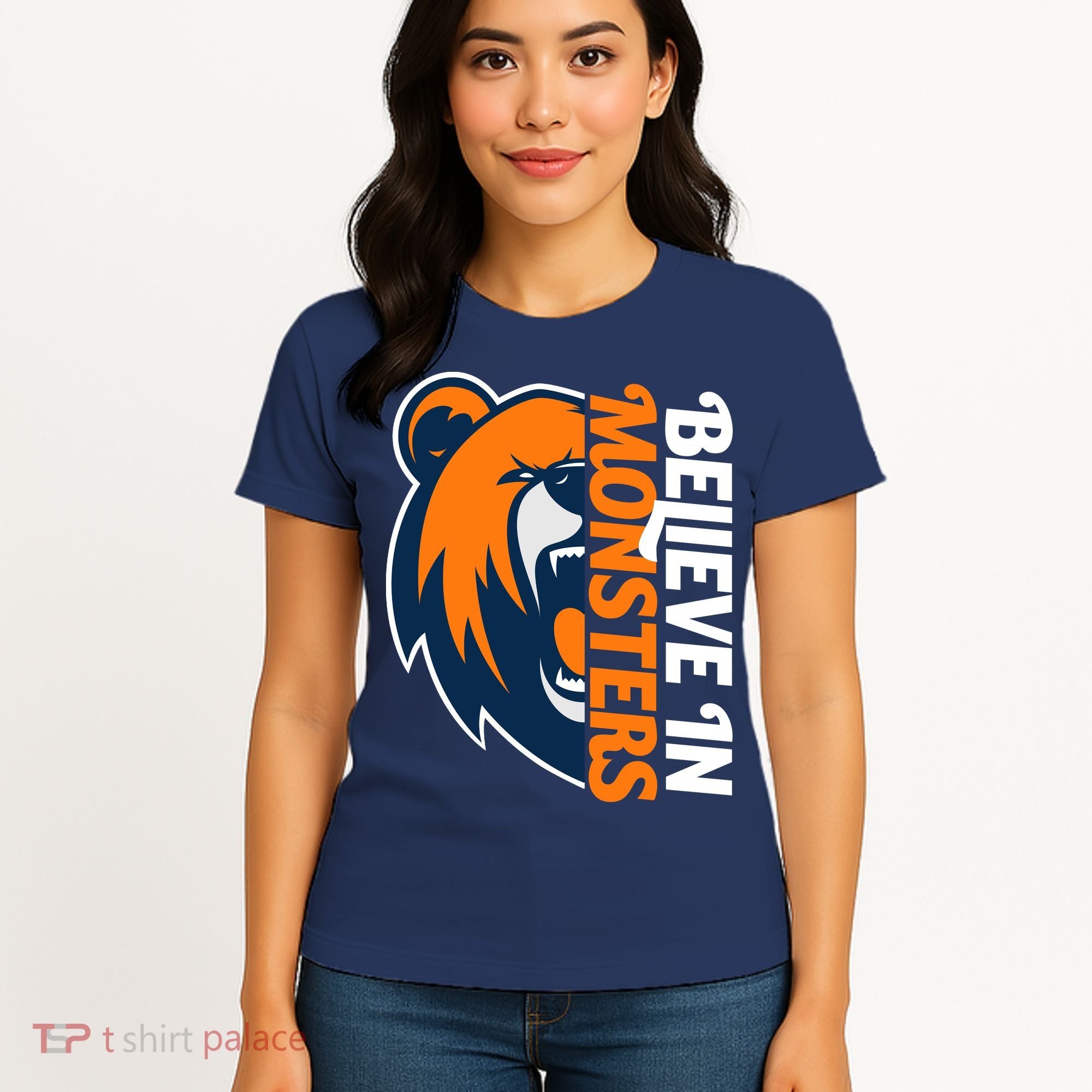 Believe In Monsters Chicago Football Women's T-Shirt