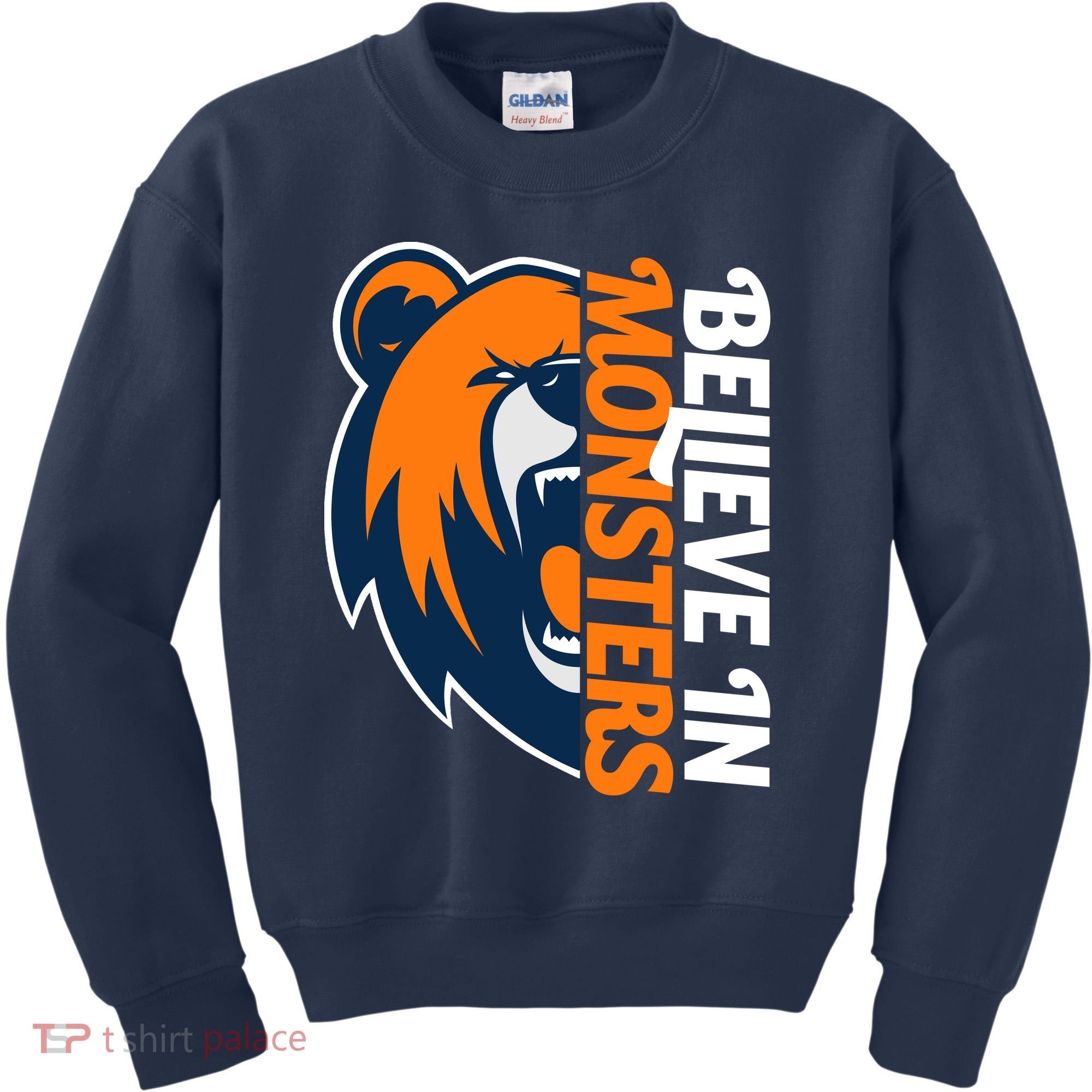 Believe In Monsters Chicago Football Kids Sweatshirt