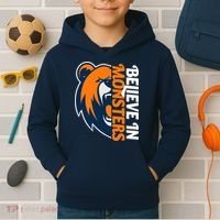 Believe In Monsters Chicago Football Kids Hoodie thumb 2