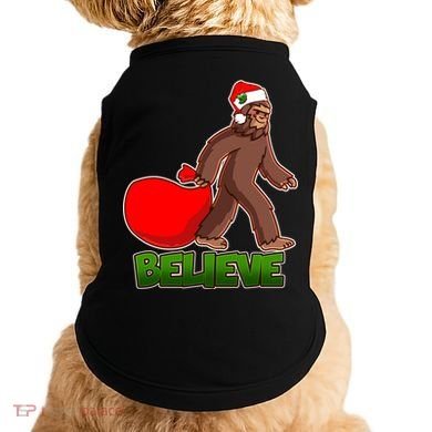 Believe In Santa Bigfoot Doggie Tank