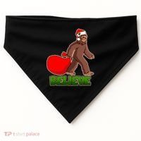 Believe In Santa Bigfoot USA-Made Doggie Bandana thumb 0