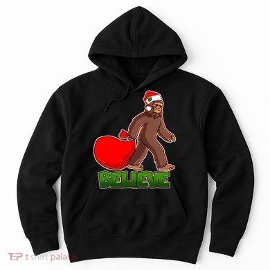 Believe In Santa Bigfoot Hoodie