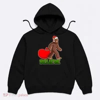 Believe In Santa Bigfoot Hoodie thumb 0