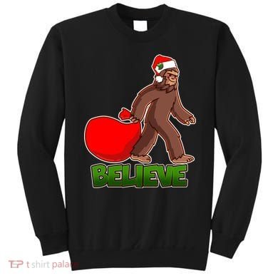 Believe In Santa Bigfoot Sweatshirt
