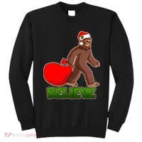 Believe In Santa Bigfoot Sweatshirt thumb 0