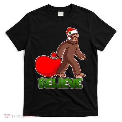 Believe In Santa Bigfoot T-Shirt
