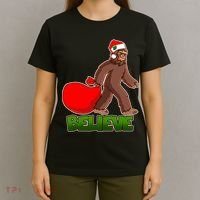 Believe In Santa Bigfoot T-Shirt thumb 4