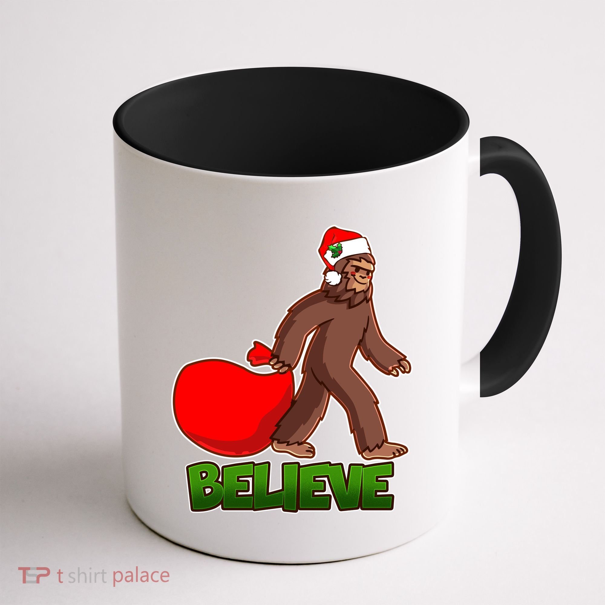 Believe In Santa Bigfoot Coffee Mug