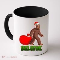 Believe In Santa Bigfoot Coffee Mug thumb 0