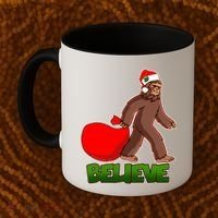 Believe In Santa Bigfoot Coffee Mug thumb 2