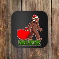 Believe In Santa Bigfoot Coaster thumb 0